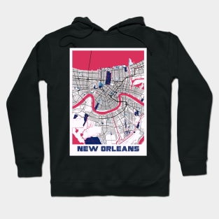 New Orleans - Louisiana MilkTea City Map Hoodie